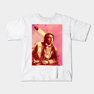 Chief Red Shirt (Oglala) Kids T-Shirt